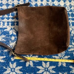 Vintage COACH suede hobo bag